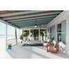 image:imageHunter Key Biscayne Outdoor or Indoor Rustic 54 inch Weathered Zinc  Ceiling Fan with LED Light Standard Mount Pull Chain For Bedroom Living Room Patio 59135Weathered Zinc