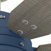 image:imageHunter Mill Valley Outdoor or Indoor Ceiling Fan 52 inch Matte BlackIndigo Blue