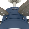 image:imageHunter Mill Valley Outdoor or Indoor Ceiling Fan 52 inch Matte BlackIndigo Blue