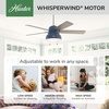 image:imageHunter Mill Valley Outdoor or Indoor Ceiling Fan 52 inch Matte BlackIndigo Blue