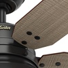 image:imageHunter Mill Valley Outdoor or Indoor Ceiling Fan 52 inch Matte BlackMatte Black