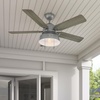 image:imageHunter Mill Valley Outdoor or Indoor Ceiling Fan 52 inch Matte BlackMatte Silver