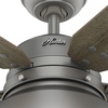 image:imageHunter Mill Valley Outdoor or Indoor Ceiling Fan 52 inch Matte BlackMatte Silver