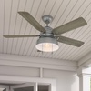 image:imageHunter Mill Valley Outdoor or Indoor Ceiling Fan 52 inch Matte BlackMatte Silver