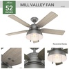 image:imageHunter Mill Valley Outdoor or Indoor Ceiling Fan 52 inch Matte BlackMatte Silver