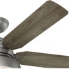 image:imageHunter Mill Valley Outdoor or Indoor Ceiling Fan 52 inch Matte BlackMatte Silver