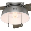 image:imageHunter Mill Valley Outdoor or Indoor Ceiling Fan 52 inch Matte BlackMatte Silver