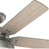 image:imageHunter Mill Valley Outdoor or Indoor Ceiling Fan 52 inch Matte BlackMatte Silver