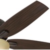 image:imageHunter Newsome Indoor Ceiling Fan Pull Chain 42 inch Premier Bronze  with LED Light Low Profile Flush Mount 5 Blades For Bedroom Living Room 51081Premier Bronze