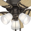 image:imageHunter Prim Indoor Ceiling Fan with LED Lights and Pull Chain Control 42 Premier Bronze