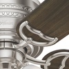 image:imageHunter Prim Indoor Low Profile Ceiling Fan with LED Light and Pull Chain Control 52 Brushed Nickel