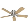 image:imageHunter Prim Indoor Low Profile Ceiling Fan with LED Light and Pull Chain Control 52 Brushed Nickel