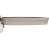 image:imageHunter Sentinel Indoor Ceiling Fan 3 Blades 52 inch Brushed Slate  with LED Light and Remote Control Standard Mount For Bedroom Living Room Kitchen 59211Brushed Nickel