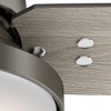 image:imageHunter Sentinel Indoor Ceiling Fan 3 Blades 52 inch Brushed Slate  with LED Light and Remote Control Standard Mount For Bedroom Living Room Kitchen 59211Brushed Slate