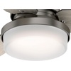 image:imageHunter Sentinel Indoor Ceiling Fan 3 Blades 52 inch Brushed Slate  with LED Light and Remote Control Standard Mount For Bedroom Living Room Kitchen 59211Brushed Slate