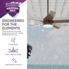 image:imageHunter Skyflow 52 inch IndoorOutdoor Ceiling Fan with Light and Wall Control Matte Black Ceiling Fan 3 Speed WhisperWind Motor 52589 for Coastal Patios Pergolas Bedrooms or Living RoomsMatte Bronze