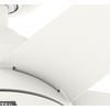 image:imageHunter Skyflow 52 inch IndoorOutdoor Ceiling Fan with Light and Wall Control Matte Black Ceiling Fan 3 Speed WhisperWind Motor 52589 for Coastal Patios Pergolas Bedrooms or Living RoomsMatte White