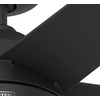 image:imageHunter Skyflow 52 inch IndoorOutdoor Ceiling Fan with Light and Wall Control Matte Black Ceiling Fan 3 Speed WhisperWind Motor 52589 for Coastal Patios Pergolas Bedrooms or Living RoomsMatte Black