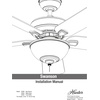 image:imageHunter Swanson Indoor Ceiling Fan with LED Light 52 inch New Bronze  Standard Mount Pull Chain 5 Blades For Bedroom Living Room Kitchen 50901Fresh White