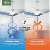 image:imageHunter Swanson Indoor Ceiling Fan with LED Light 52 inch New Bronze  Standard Mount Pull Chain 5 Blades For Bedroom Living Room Kitchen 50901Fresh White
