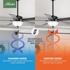 image:imageHunter Swanson Indoor Ceiling Fan with LED Light 52 inch New Bronze  Standard Mount Pull Chain 5 Blades For Bedroom Living Room Kitchen 50901Matte Black