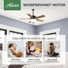 image:imageHunter Swanson Indoor Ceiling Fan with LED Light 52 inch New Bronze  Standard Mount Pull Chain 5 Blades For Bedroom Living Room Kitchen 50901New Bronze