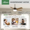 image:imageHunter Swanson Indoor Ceiling Fan with LED Light 52 inch New Bronze  Standard Mount Pull Chain 5 Blades For Bedroom Living Room Kitchen 50901New Bronze