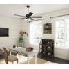 image:imageHunter Swanson Indoor Ceiling Fan with LED Lights 44 inch New Bronze  Standard Mount Pull Chain 5 Blades For Bedroom Living Room Kitchen 50881Matte Black
