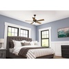 image:imageHunter Swanson Indoor Ceiling Fan with LED Lights 44 inch New Bronze  Standard Mount Pull Chain 5 Blades For Bedroom Living Room Kitchen 50881New Bronze