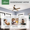 image:imageHunter Swanson Indoor Ceiling Fan with LED Lights 44 inch New Bronze  Standard Mount Pull Chain 5 Blades For Bedroom Living Room Kitchen 50881New Bronze
