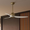 image:imageCasablanca  Eyla IndoorOutdoor Ceiling Fan 52inch 6speed DC Motor Energy Star for porches patios sunrooms bathrooms Brushed NickelLuxe Gold