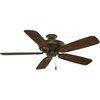 image:imageCasablanca 60 inch Outdoor or Indoor Ceiling Fan No Light with Pull Chain  Bronze Ceiling Fan without Light Standard Mount 5 Blades For Patio Porch Living Room  Heritage 59527 Aged Bronze