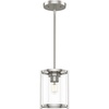 image:imageHunter  Astwood 1Light Brushed Nickel Caged Style Dimmable Mini Pendant Light for Bedrooms Kitchens Dining Living Rooms  19119