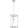 image:imageHunter  Astwood 1Light Matte Black Caged Style Dimmable Medium Size Pendant Light for Bedrooms Kitchens Dining Living Rooms  19123Brushed Nickel