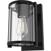 image:imageHunter  Astwood 1Light Matte Black Small Sconce Light Dimmable Caged Style for Bedrooms Kitchens Foyers Bathrooms  19125