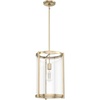image:imageHunter  Astwood 1light Alturas Gold Medium Size Pendant Light Dimmable Caged Style Cylinder Shaped for Bedrooms Kitchens Dining Living Rooms  19951