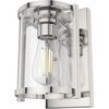 image:imageHunter  Astwood 1light Polished Nickel Small Sconce Light Dimmable Caged Style for Bedrooms Kitchens Foyers Bathrooms  19961Brushed Nickel