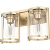 image:imageHunter  Astwood 2light Alturas Gold Medium Size Vanity Light Dimmable Caged Style for Bedrooms Kitchens Foyers Bathrooms  48001