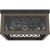 image:imageHunter  Chevron 2Light Rustic Iron Casual Style Dimmable Medium Size Flush Mount Light for Bedrooms Kitchens Dining Living Rooms  19969