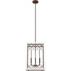 image:imageHunter  Chevron 4light Textured Rust Medium Size Pendant Light Dimmable Rectangle Shaped for Bedrooms Kitchens Dining Living Rooms  19372