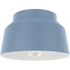 image:imageHunter  Cranbrook 1Light Indigo Blue Medium Size Flush Mount Light Dimmable Modern Style Bell Shaped for Bedrooms Kitchens Foyers Bathrooms  19173Indigo Blue