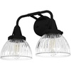 image:imageHunter  Cypress Grove 2light Natural Black Iron Medium Size Vanity Light Dimmable Transitional Style for Bedrooms Kitchens Foyers Bathrooms  19255