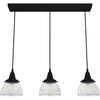 image:imageHunter  Cypress Grove 3light Onyx Bengal Large Cluster Light Dimmable Transitional Style Linear Shaped for Bedrooms Kitchens Dining Living Rooms  19142Natural Iron