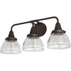 image:imageHunter  Cypress Grove 3light Onyx Bengal Medium Size Vanity Light Dimmable Transitional Style for Bedrooms Kitchens Foyers Bathrooms  19258