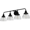 image:imageHunter  Cypress Grove 4light Natural Black Iron Medium Size Vanity Light Dimmable Transitional Style for Bedrooms Kitchens Foyers Bathrooms  19259