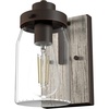 image:imageHunter  Devon Park 1light Onyx Bengal Small Sconce Light Dimmable Rustic Style for Bedrooms Kitchens Foyers Bathrooms  48017Onyx Bengal