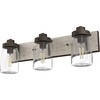 image:imageHunter  Devon Park 3light Onyx Bengal Medium Size Vanity Light Dimmable Rustic Style for Bedrooms Kitchens Foyers Bathrooms  48021