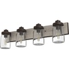 image:imageHunter  Devon Park 4light Onyx Bengal Medium Size Vanity Light Dimmable Rustic Style for Bedrooms Kitchens Foyers Bathrooms  48023