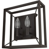 image:imageHunter  Doherty 2light Onyx Bengal Medium Size Sconce Light Dimmable Casual Style Square Shaped for Bedrooms Kitchens Foyers Bathrooms  19403