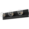 image:imageHunter  Donelson 3light Natural Black Iron Medium Size Vanity Light Dimmable Transitional Style for Bedrooms Kitchens Foyers Bathrooms  19061